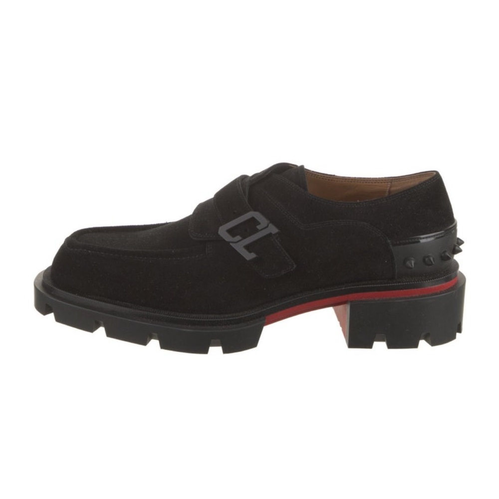 Christian Louboutin Suede Monk Straps